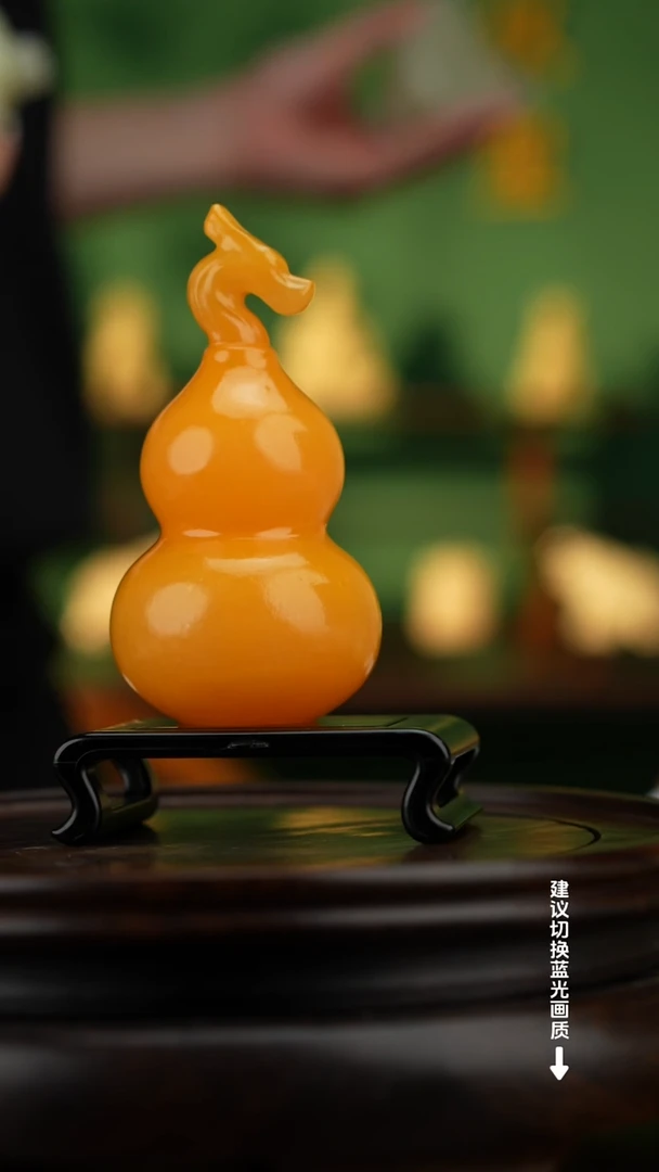 玉【龙头葫芦】天然玉石摆件