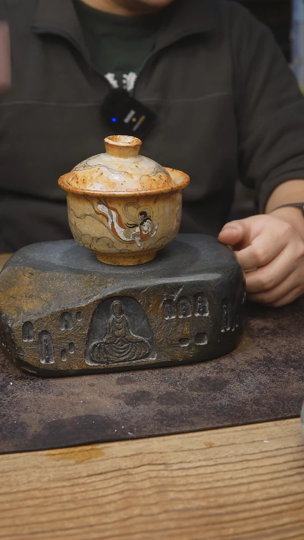 甘石陶艺志野手绘820