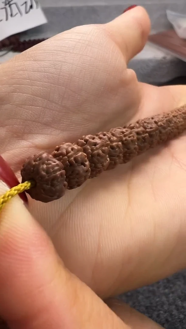 金刚菩提手串金刚菩提六瓣树王手持+礼盒皮袋配饰