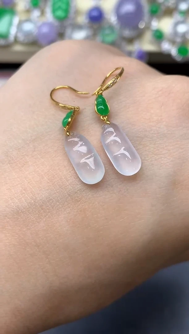 颈饰18K金镶嵌翡翠299-中国好珍宝