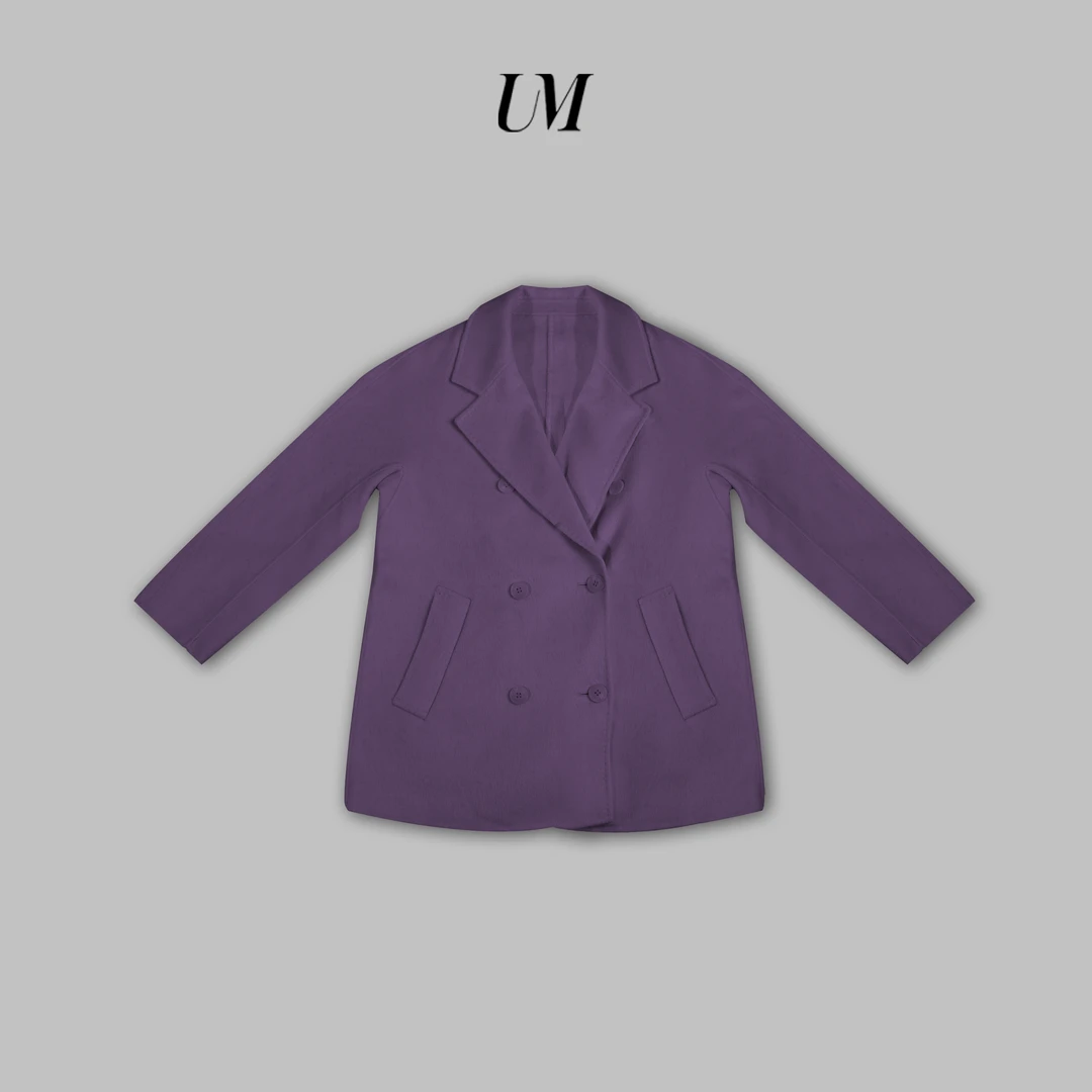 【U.M】西装中长款大衣外套宽松气质385