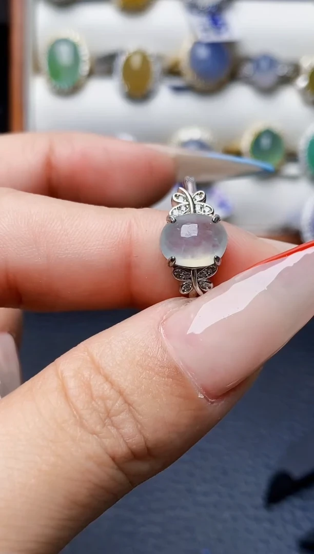 银S925镶嵌戒指翡翠1793