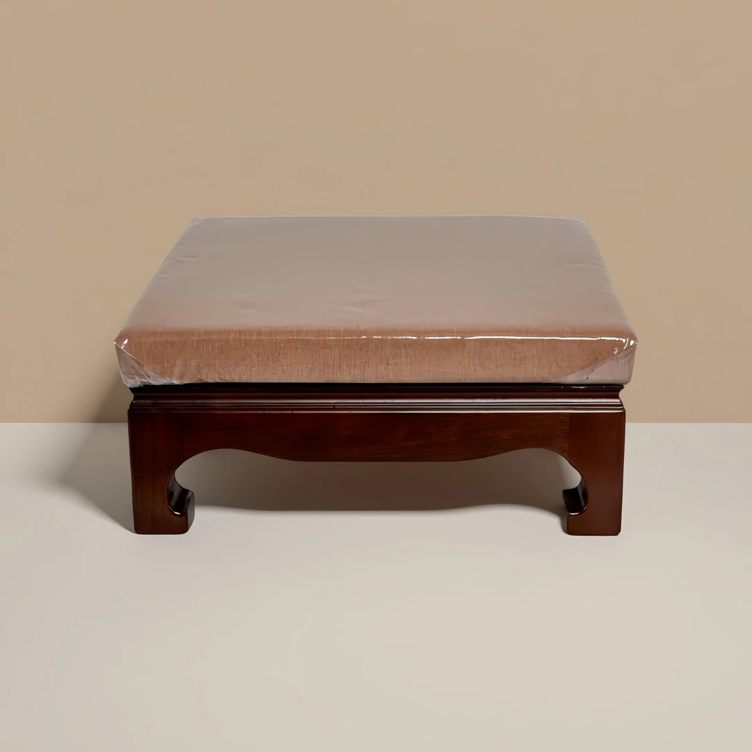 家用高档实木禅布方形四脚拜垫打坐跪垫禅修好物