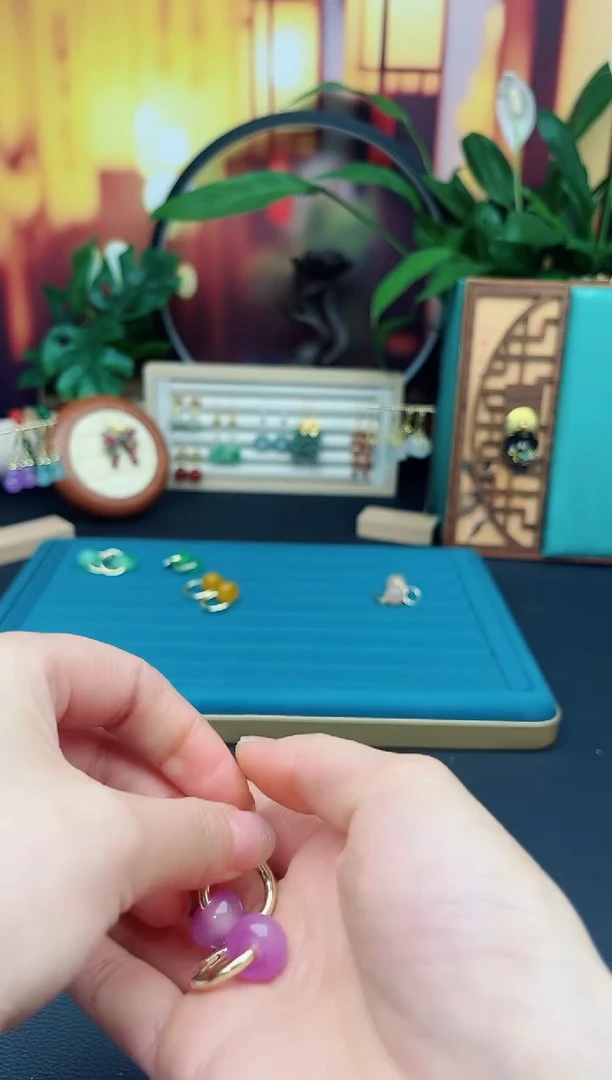 玛瑙/玉髓耳饰未镶嵌727000