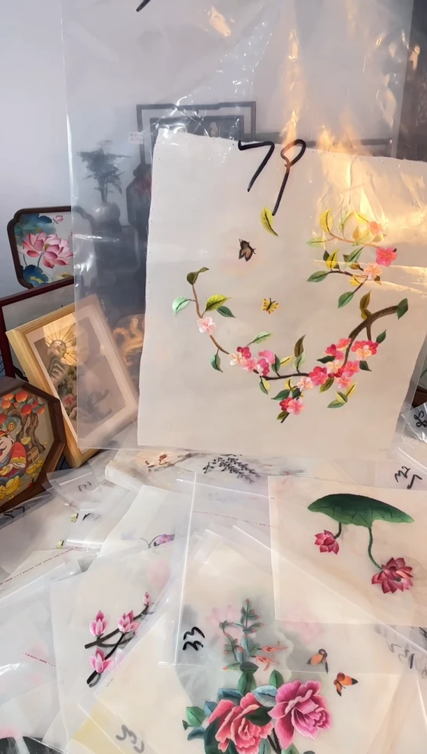 织绣纯手工苏绣双面绣苏绣79