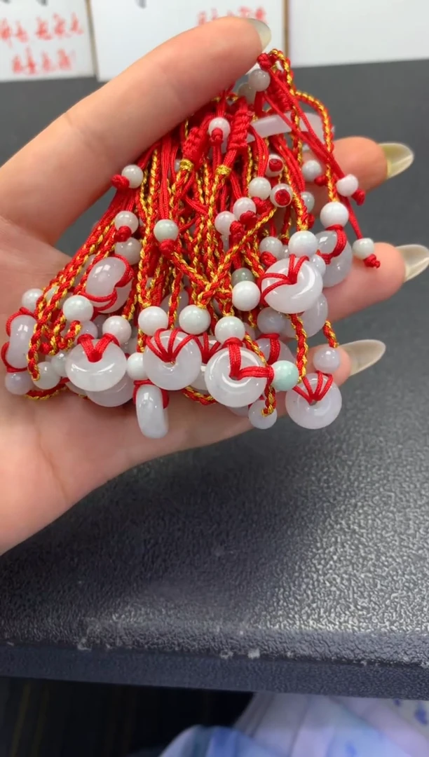 未镶嵌手绳翡翠FC532 翡翠平安扣手绳 多样性发其一