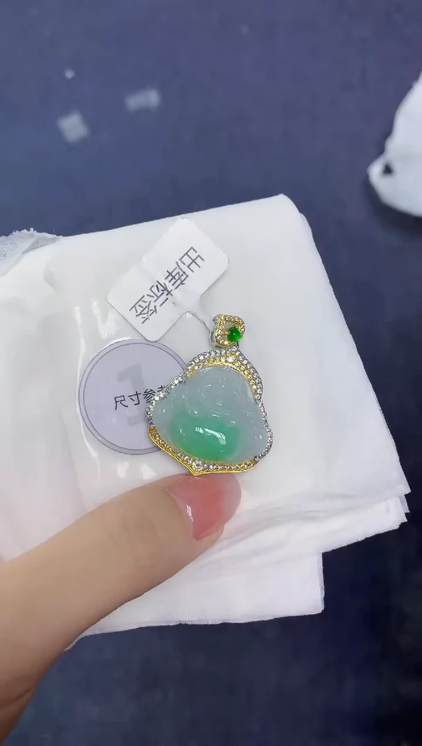 颈饰未镶嵌翡翠天然缅甸翡翠A货多样性发一件