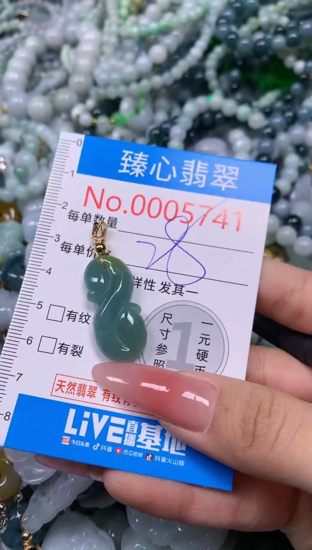 【闪购商品】翡翠颈饰未镶嵌含绳0005741