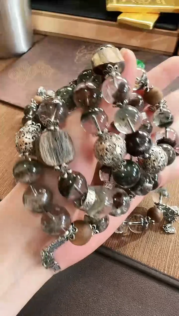 水晶手串银S925镶嵌手串 多样性发货 发一条