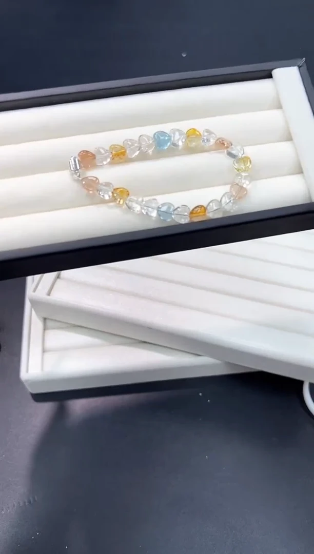 未镶嵌手链托帕石98x多样性发其一【1条】默认微瑕