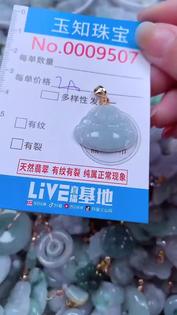 吊坠(不含链)未镶嵌翡翠9507