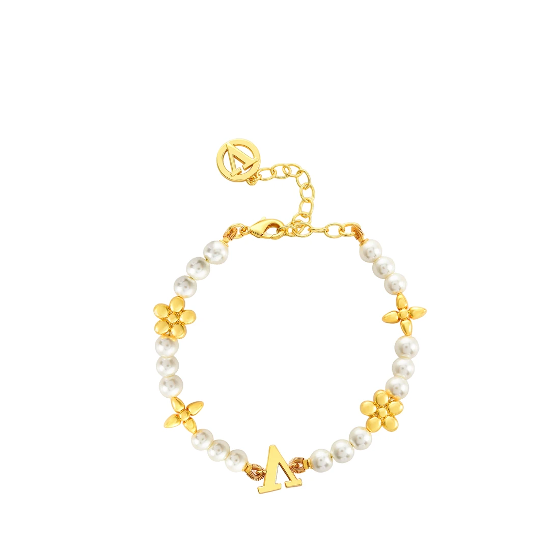 【珠韵花香】CNC精工花朵 气质时尚手链19cm 1653