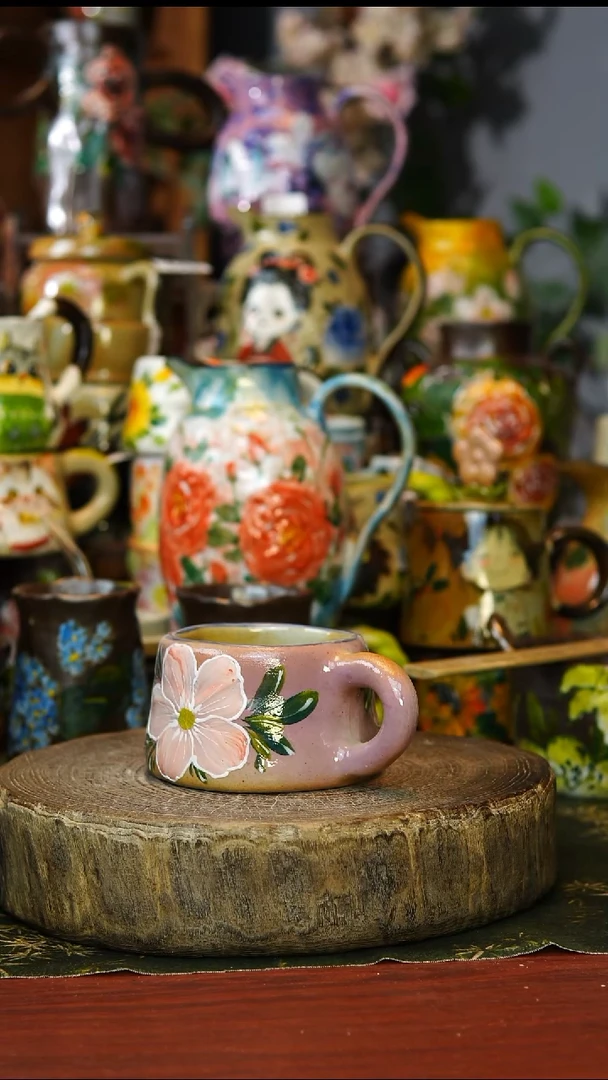 陶瓷230景德镇手工手绘釉下彩