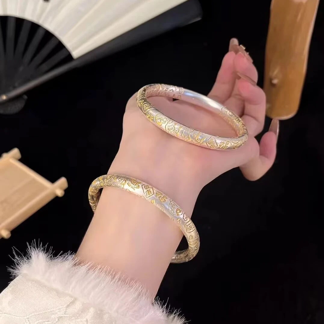 【A807】60g999.9吉言招财猫手镯气质轻奢时尚首饰女款