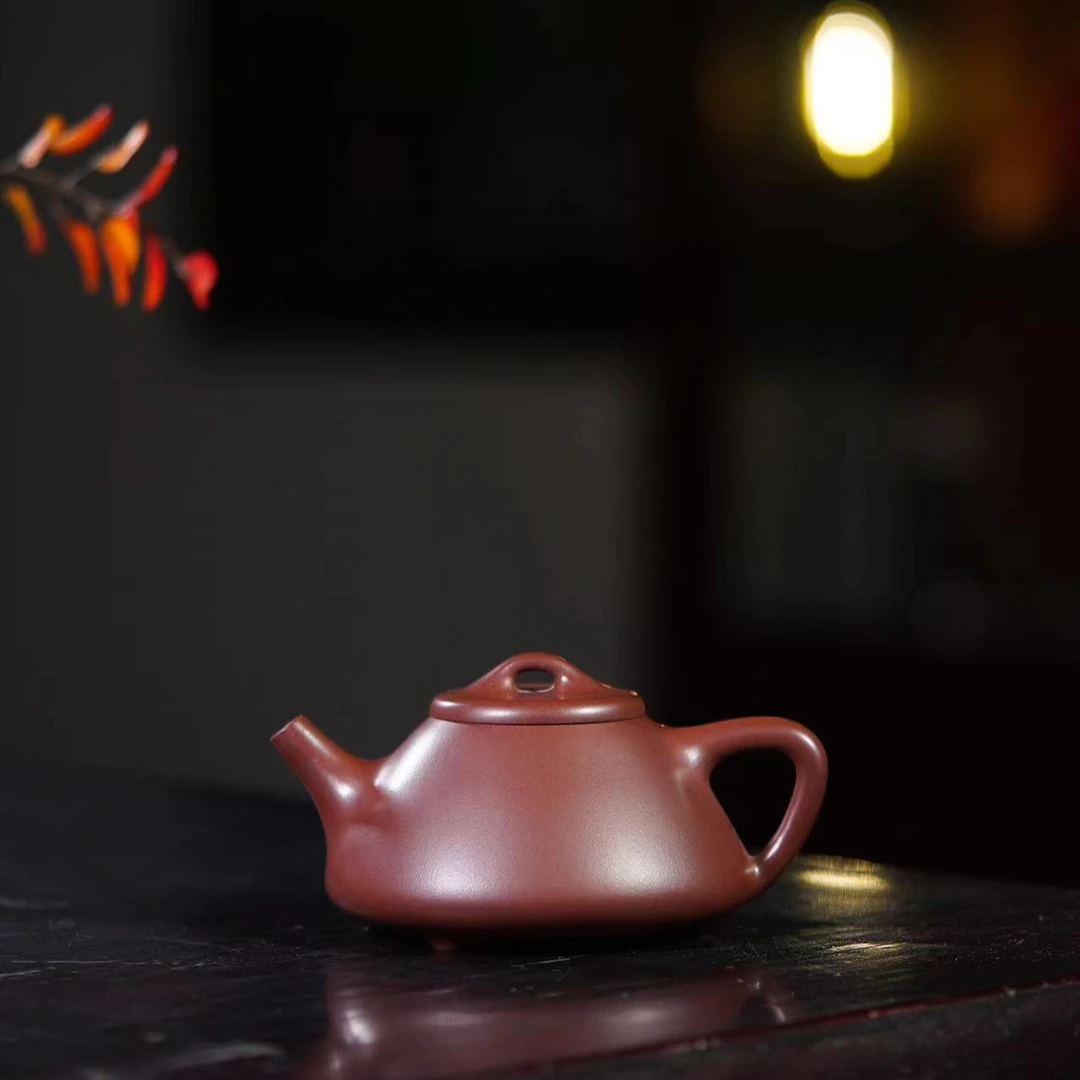 山西乡宁紫砂壶三晋老字号牖见斋 子冶石瓢230cc 作者陈琳琳市工