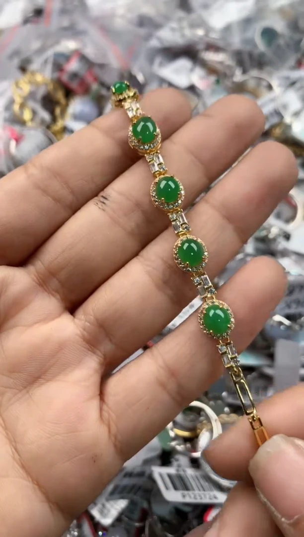 银S925镶嵌戒指翡翠999            2