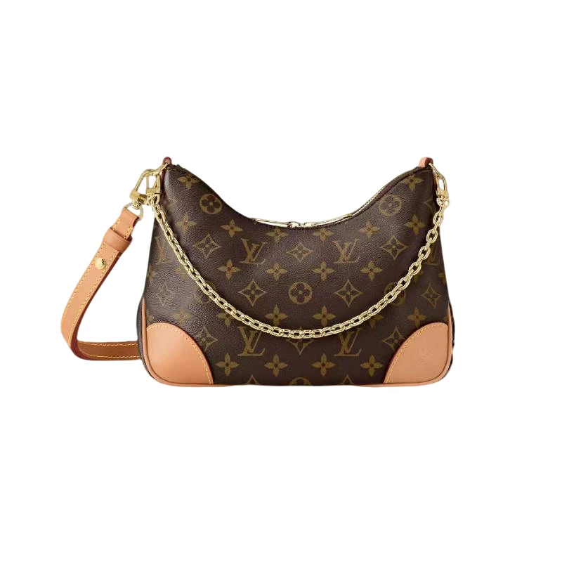 99新 LouisVuitton/路易威登 Boulogne老花牛角包单肩包【盒】