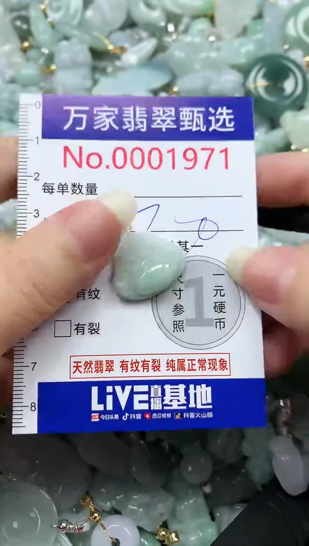 吊坠(不含链)未镶嵌翡翠1971