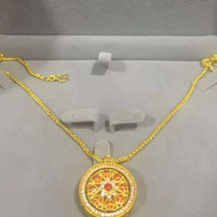 A754曼莹精工罗盘项链