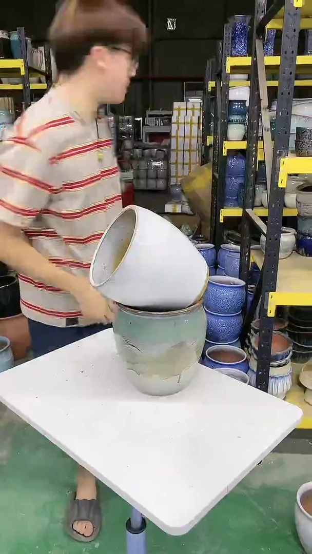 宜兴紫砂粗陶花盆
