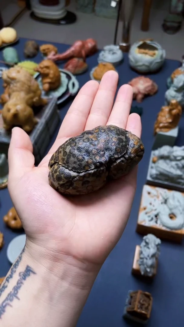 灵璧石小螃蟹茶宠香插