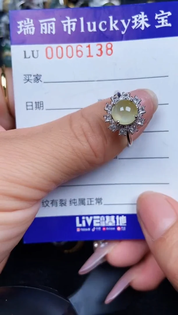 翡翠银S925镶嵌颈饰6138