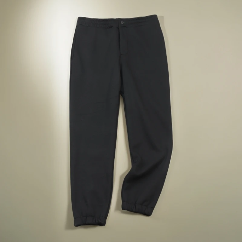 加肥加大码男装胖子宽松休闲百搭束脚长裤秋冬季加厚加绒运动卫裤