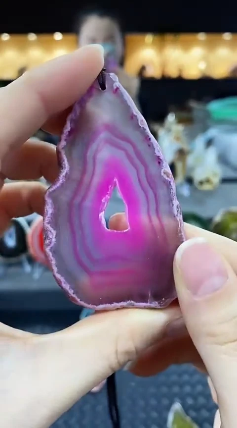 未镶嵌颈饰玛瑙/玉髓开*玛瑙