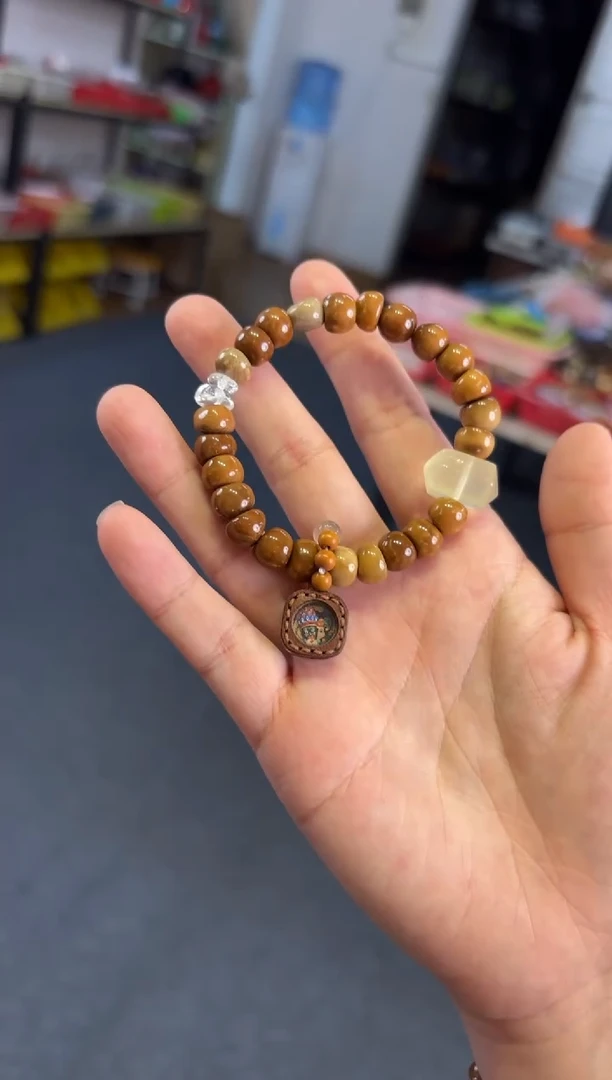 未镶嵌手链水晶     8mm库克小金豆白水【唐卡扎基】