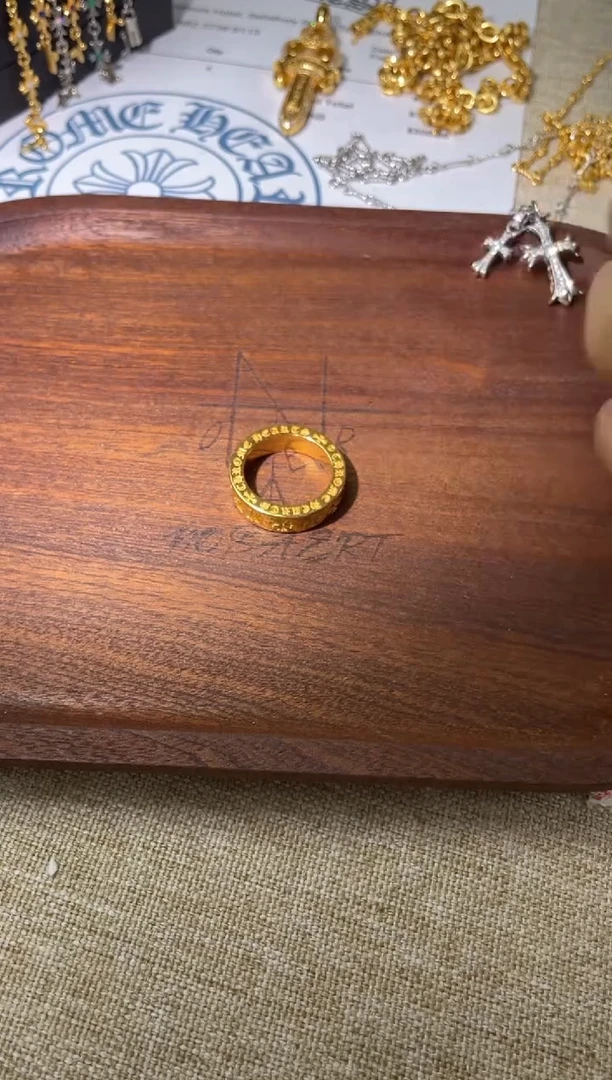 醋酯纤维20窄版戒指+++000