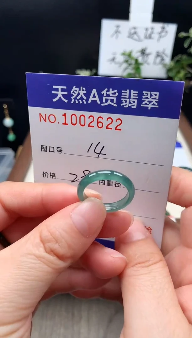 未镶嵌戒指翡翠14#