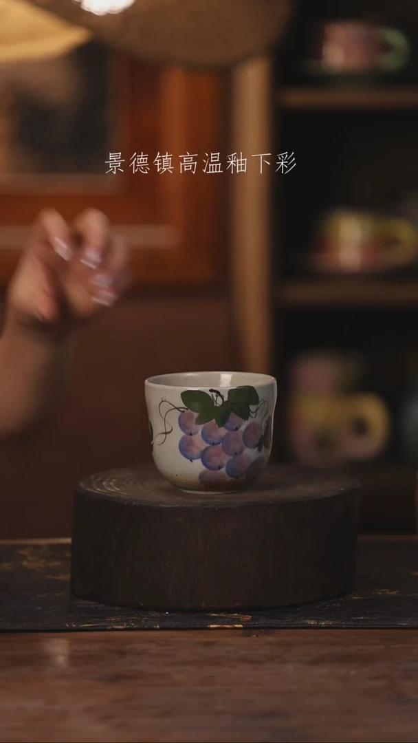 陶瓷景德镇高温釉下手绘陶瓷411