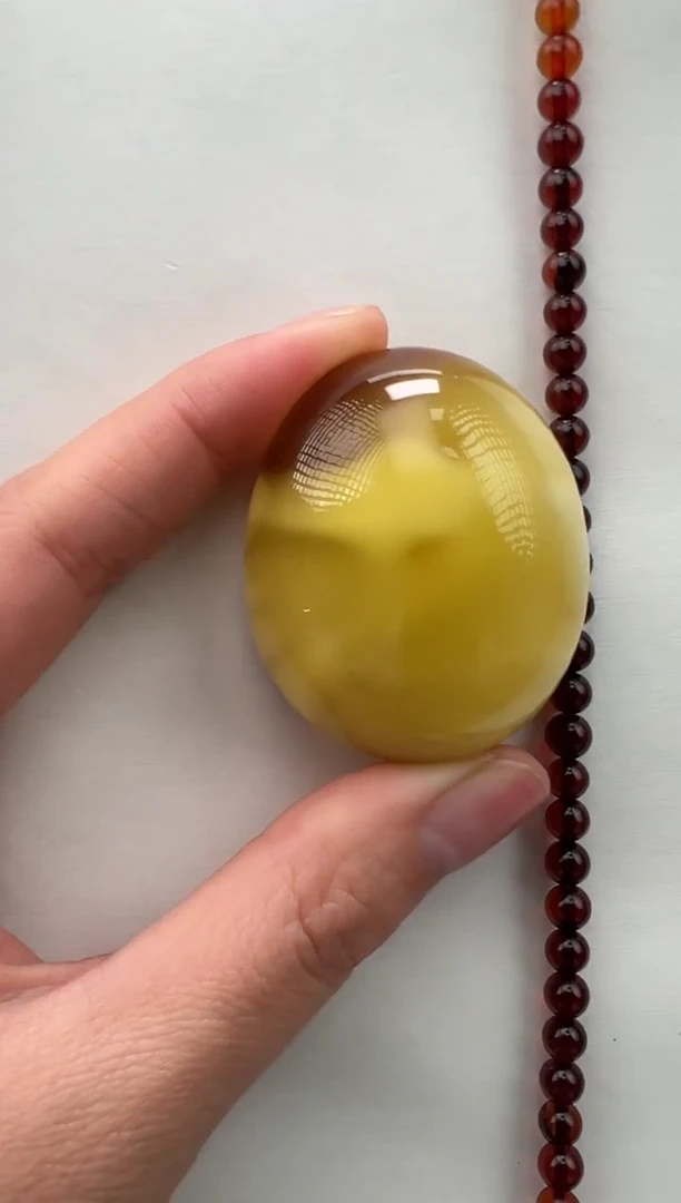 琥珀颈饰未镶嵌吊坠