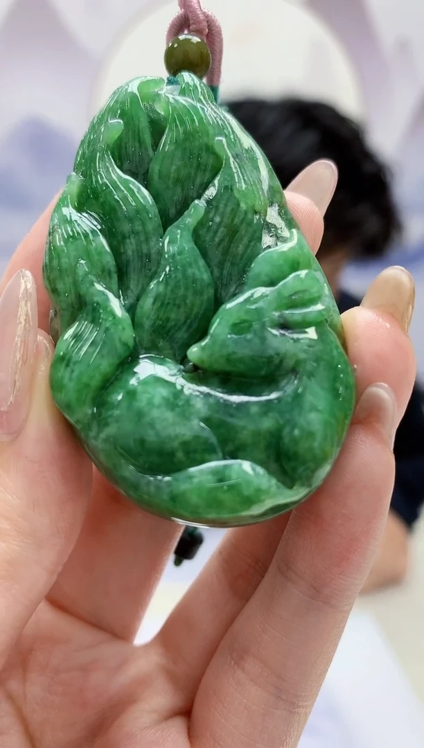 【闪购商品】定制翡翠未镶嵌5145jw-毛货挂件39