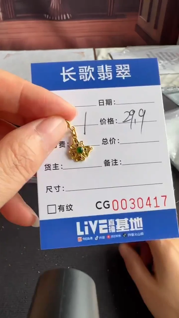 翡翠银S925镶嵌颈饰00000417