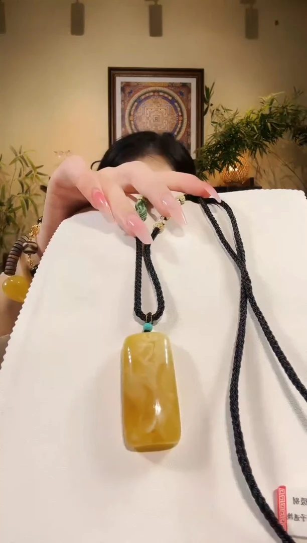 蜜蜡颈饰未镶嵌项链