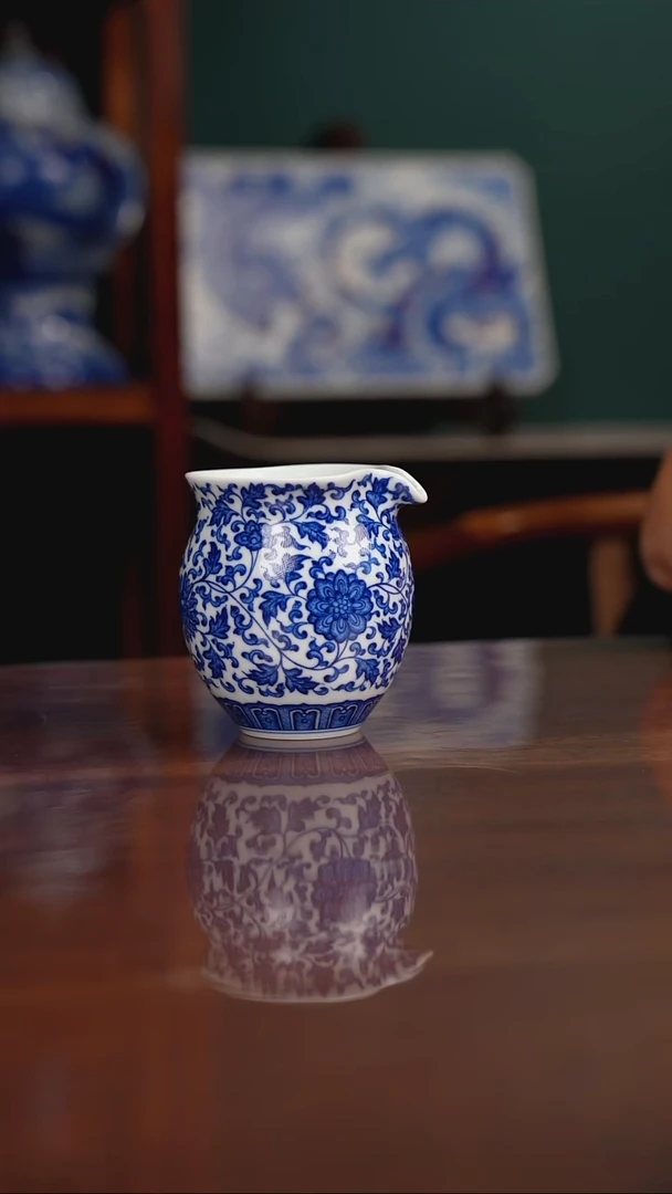 晓月窑青花缠枝高端