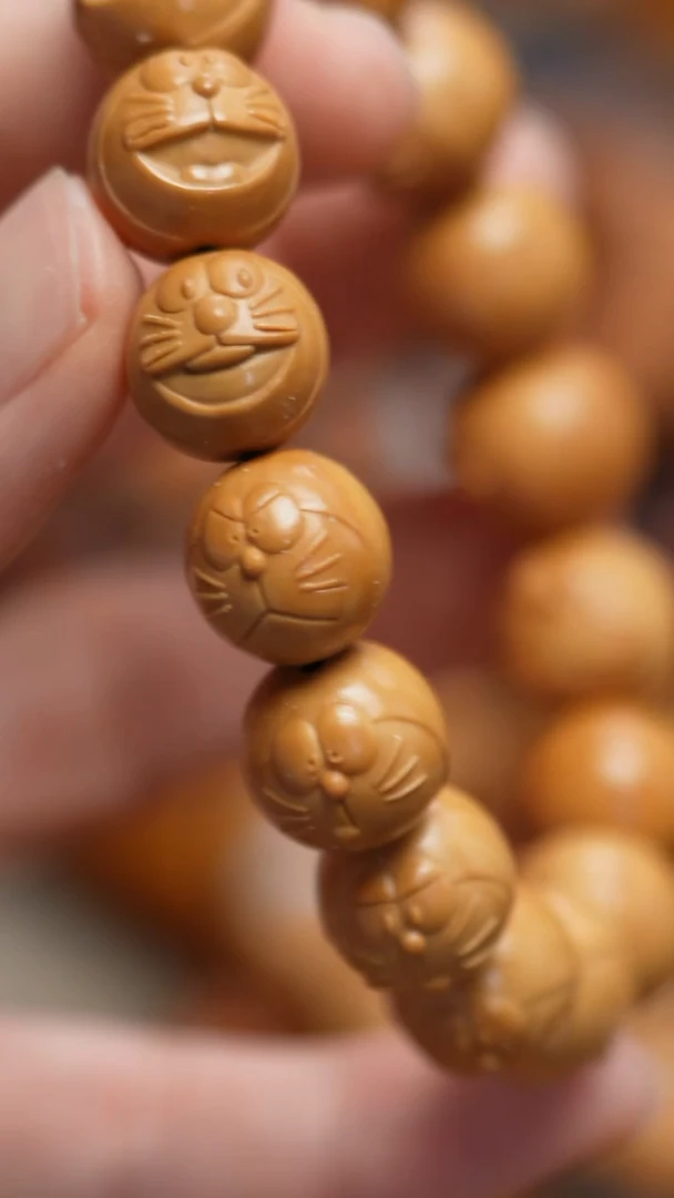 猴头核桃吊坠机器猫