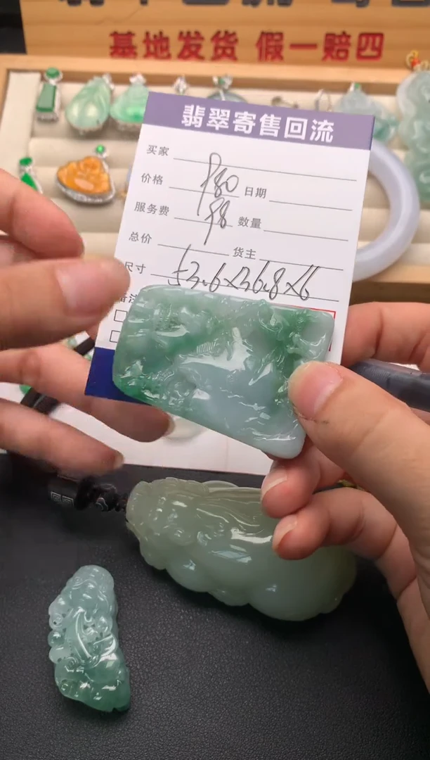 翡翠未镶嵌颈饰10137841