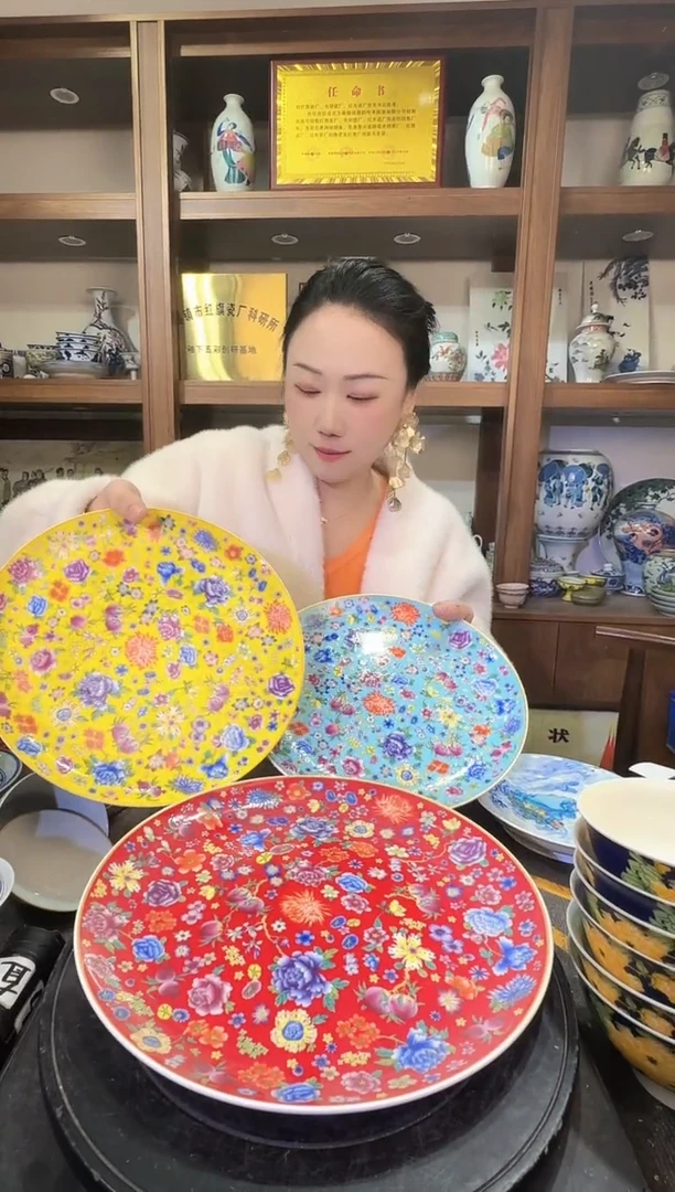 【闪购商品】其他D120景德镇制陶瓷10英寸果盘