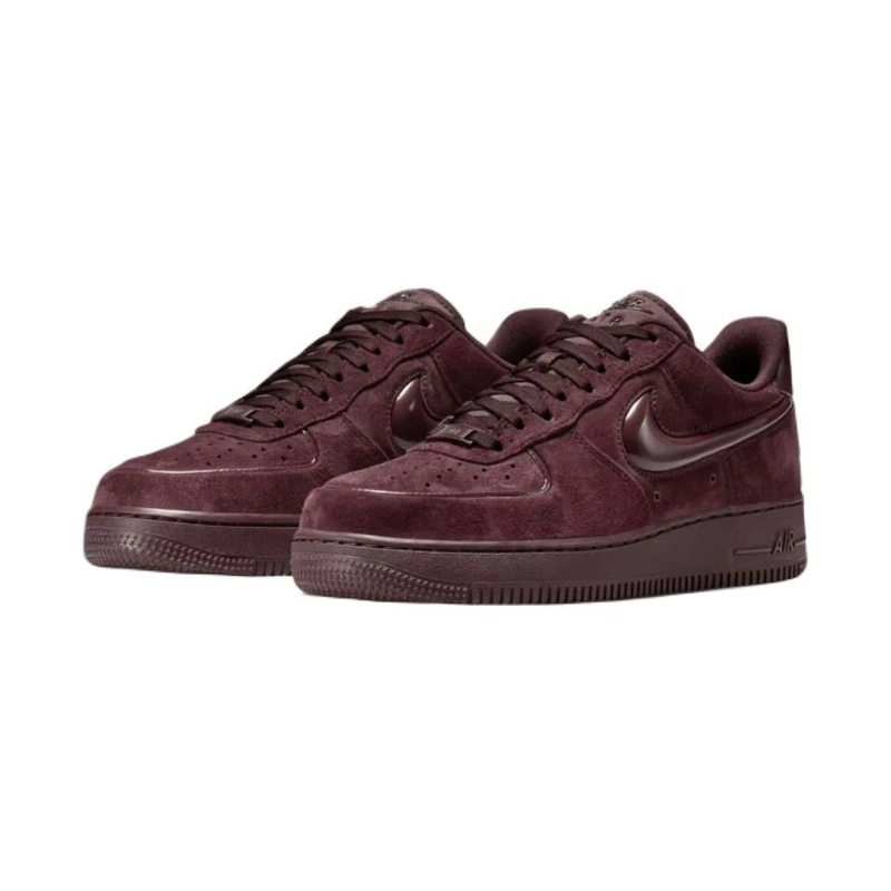 【西安利和体育正品保证】NIKE AIR FORCE 1酒红女子板鞋HV4406-600