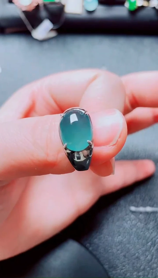 银S925镶嵌戒指翡翠1111