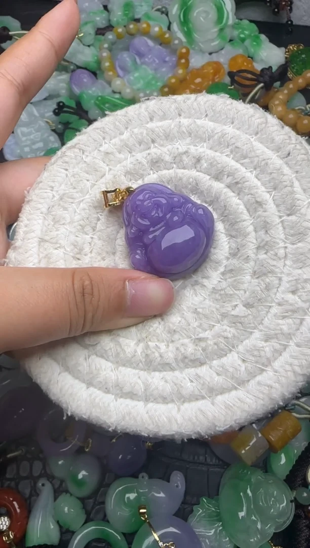 颈饰未镶嵌翡翠缅甸翡翠吊坠