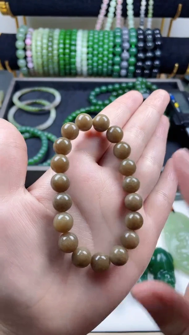 未镶嵌手串和田玉糖串10mm