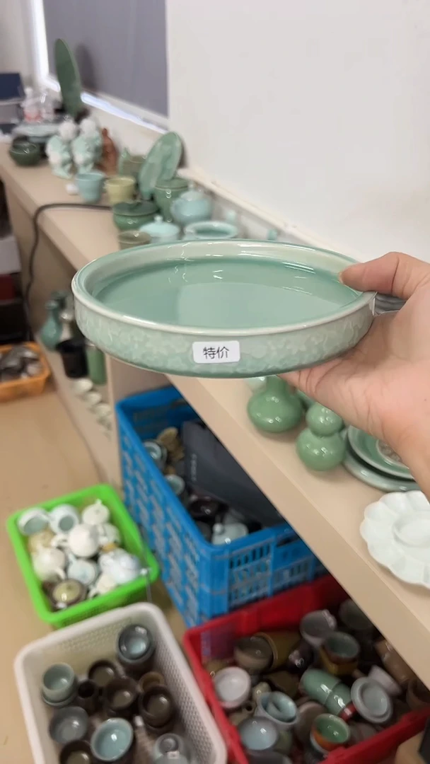 龙泉云间青瓷小米茶器