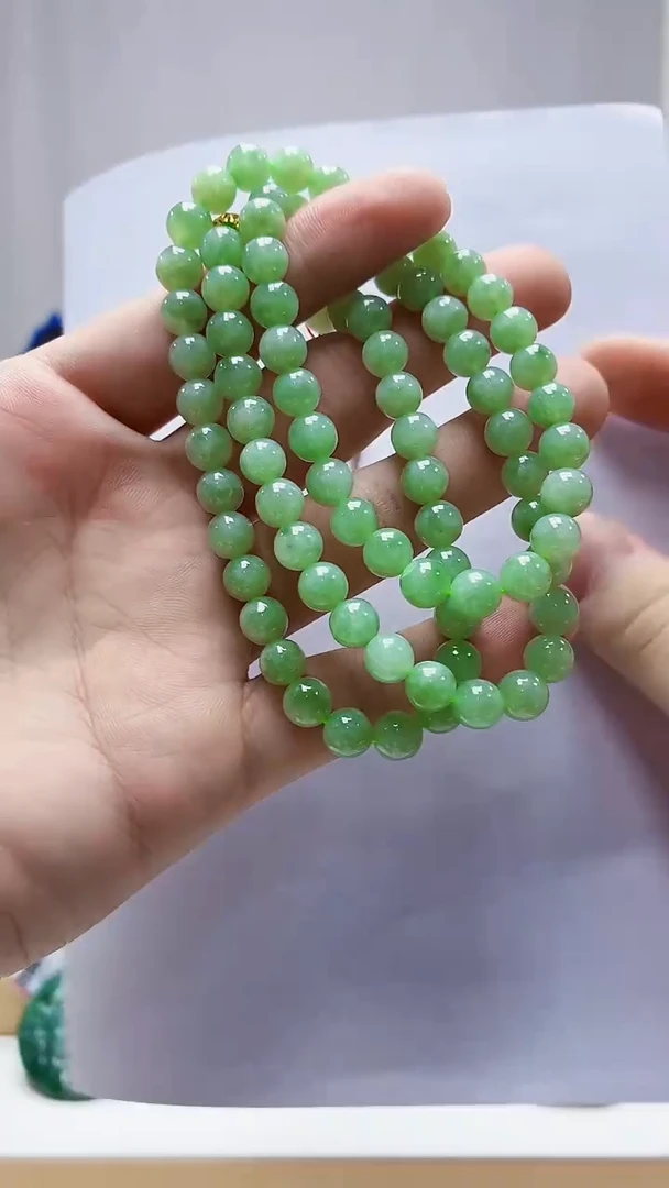 未镶嵌定制翡翠4852bb-毛货珠链9