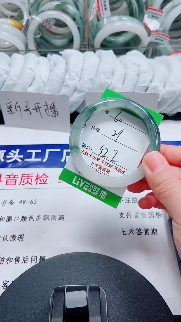 未镶嵌手镯石英质玉60-52/53