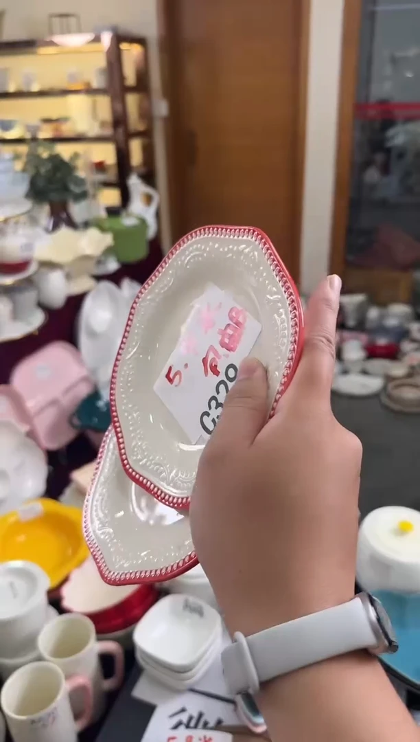 摆件陶C329 2个 陶瓷餐具库存微瑕介意勿拍