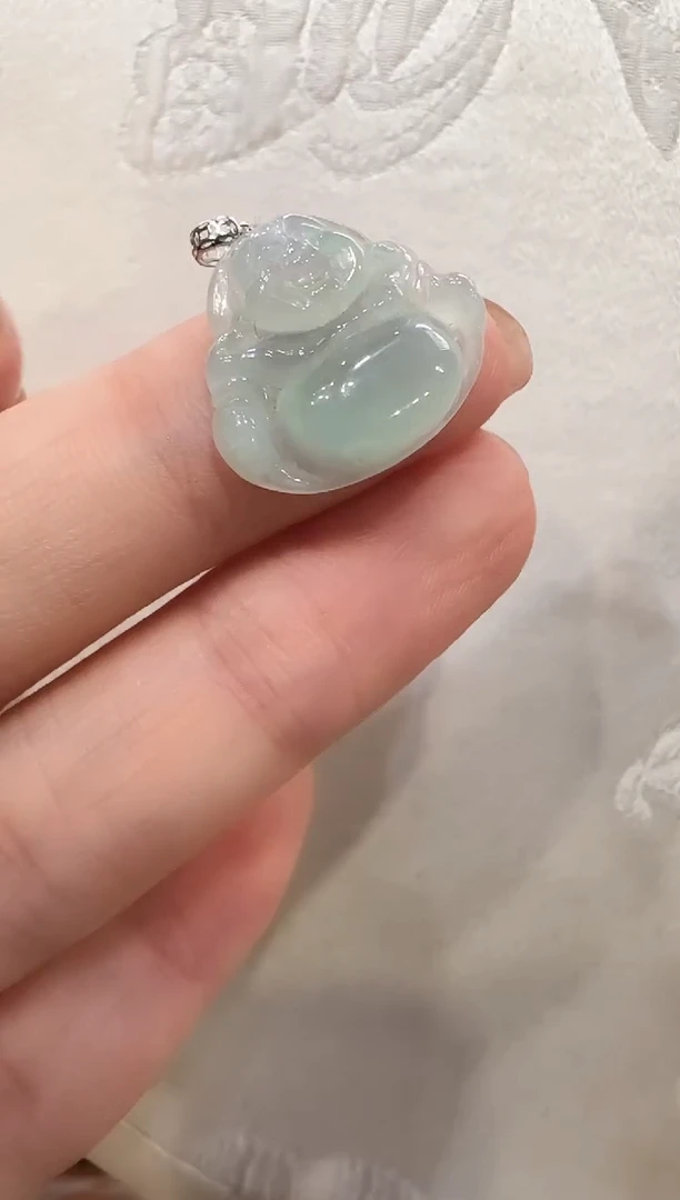 颈饰18K金镶嵌翡翠?****?国风