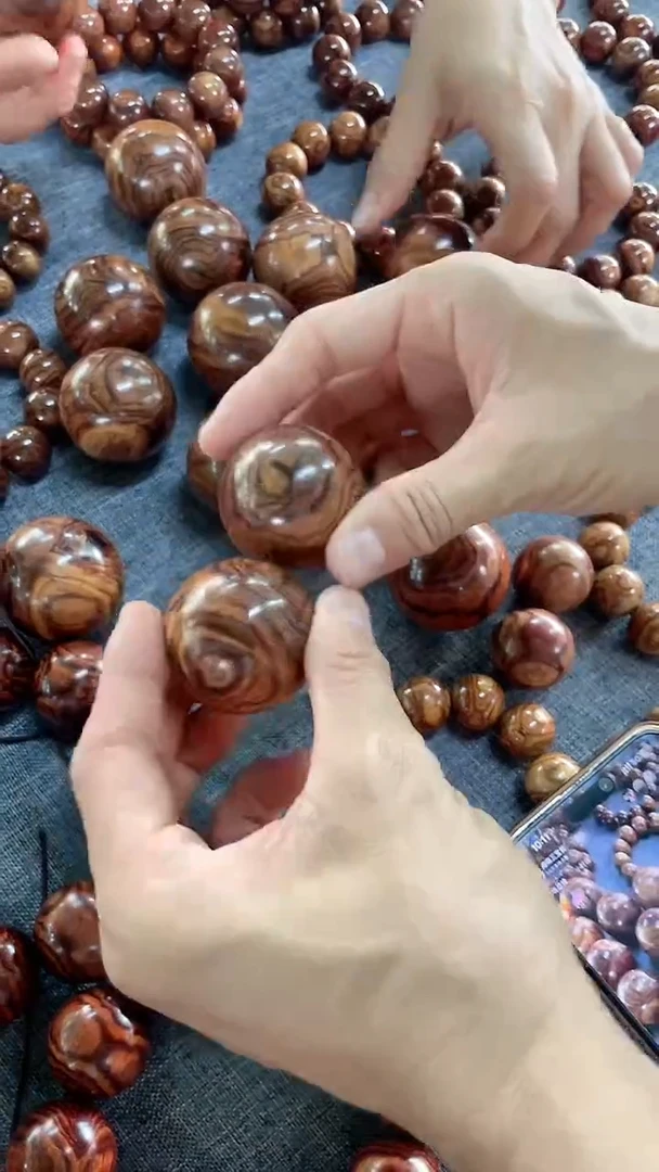 黄花梨/降香黄檀手串/手链多样性发货KK@@鬼脸手球